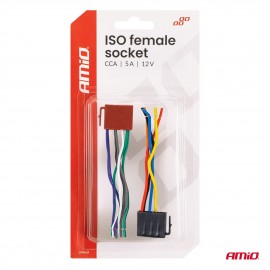Amio - Φίσσα ISO Θηλυκή 12V έως 5A – CCA, Για Ηλεκτρικές & Φωτιστικές Εγκαταστάσεις Οχημάτων - 1 τεμ. (04444/AM) Βασεις - Φίσες americat.gr