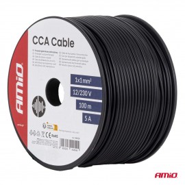 Amio Μονόκλωνο Καλώδιο Εγκατάστασης CCA 1×1mm² 100m – 12/230V 1 τεμ. (04454/AM) Διανεμητές και Καλωδίωση americat.gr