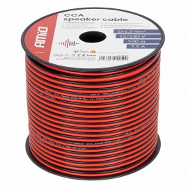 Amio - Δίδυμο Καλώδιο Ηχείων CCA 2×1,5mm² 100m - 1 τεμ. (04459/AM) Διανεμητές και Καλωδίωση americat.gr