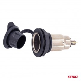 Amio - Πρίζα Τροφοδοσίας με Καπάκι 12V / 24V – 250W - 1 τεμ. (04462/AM) Φις Αναπτήρα americat.gr