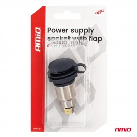 Amio - Πρίζα Τροφοδοσίας με Καπάκι 12V / 24V – 250W - 1 τεμ. (04462/AM) Φις Αναπτήρα americat.gr