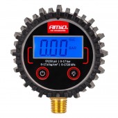 Amio - Ψηφιακό Μανόμετρο Πίεσης 17 bar με Λαστιχένια Προστασία - 1τεμ. (04463/AM) Μετρητές Πίεσης americat.gr