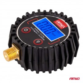 Amio - Ψηφιακό Μανόμετρο Πίεσης 17 bar με Λαστιχένια Προστασία - 1τεμ. (04463/AM) Μετρητές Πίεσης americat.gr