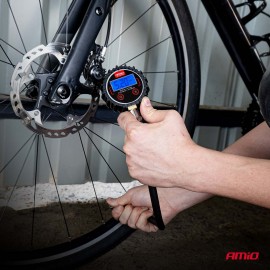 Amio - Ψηφιακό Μανόμετρο Πίεσης Ελαστικών 17 bar με Σωλήνα & Βαλβίδα Εκτόνωσης - 1τεμ. (04465/AM) Μετρητές Πίεσης americat.gr