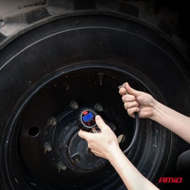 Amio - Ψηφιακό Μανόμετρο Πίεσης Ελαστικών 17 bar με Σωλήνα & Βαλβίδα Εκτόνωσης - 1τεμ. (04465/AM) Μετρητές Πίεσης americat.gr