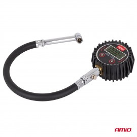Amio - Ψηφιακό Μανόμετρο Πίεσης Ελαστικών 17 bar με Σωλήνα & Βαλβίδα Εκτόνωσης - 1τεμ. (04465/AM) Μετρητές Πίεσης americat.gr