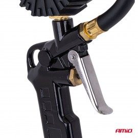 Amio - Επαγγελματικό αερόμετρο φουσκώματος με ψηφιακό μανόμετρο 17 bar – Οθόνη LCD βαλβίδα εκτόνωσης σωλήνας 30cm - 1 τεμ. (04466/AM) Μετρητές Πίεσης americat.gr