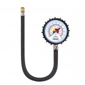 Amio - Επαγγελματικό μηχανικό μανόμετρο πίεσης ελαστικών 12 bar με εύκαμπτο σωλήνα 30cm Αναλογικό - 1 τεμ. (04468/AM) Μετρητές Πίεσης americat.gr