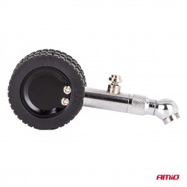 Amio - Μηχανικό μανόμετρο πίεσης ελαστικών 7 bar με περιστρεφόμενη κεφαλή και βαλβίδα εκτόνωσης – Αναλογικό υψηλής ακρίβειας - 1 τεμ. (04469/AM) Μετρητές Πίεσης americat.gr