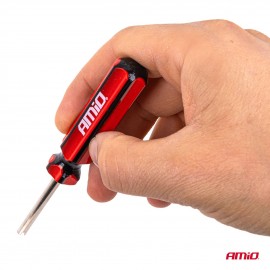 Amio - Εργαλείο Αφαίρεσης & Τοποθέτησης Βαλβίδας Ελαστικών (Valve Core Tool) – Για Αυτοκίνητα, Μοτοσυκλέτες & Ποδήλατα - 1 τεμ. (04470/AM) Εργαλεία Αλλαγής-Επισκευής Τροχών και Κομπρεσέρ Αέρα americat.gr
