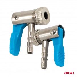 Amio - Προσαρμογέας Ακροφυσίου (Ρακόρ) Φουσκώματος Ελαστικών για σωλήνα διαμέτρου 6mm κατασκευασμένος από κράμα Σιδήρου με επικάλυψη Νικελίου - 1 τεμ. (04497/AM) Εργαλεία Αλλαγής-Επισκευής Τροχών και Κομπρεσέρ Αέρα americat.gr