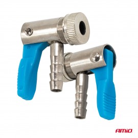 Amio - Προσαρμογέας Ακροφυσίου (Ρακόρ) Φουσκώματος Ελαστικών για σωλήνα διαμέτρου 8mm κατασκευασμένος από κράμα Σιδήρου με επικάλυψη Νικελίου - 1 τεμ. (04498/AM) Εργαλεία Αλλαγής-Επισκευής Τροχών και Κομπρεσέρ Αέρα americat.gr