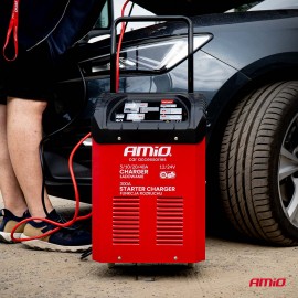 Amio - ΕΚΚΙΝΗΤΗΣ /ΦΟΡΤΙΣΤΗΣ ΜΠΑΤΑΡΙΑΣ 40A (300A STARTER) 12/24V ΓΙΑ ΜΠΑΤΑΡΙΕΣ 20-600Ah - AMIO (04500/AM) Φορτιστές Μπαταρίας americat.gr