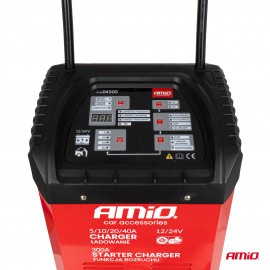 Amio - ΕΚΚΙΝΗΤΗΣ /ΦΟΡΤΙΣΤΗΣ ΜΠΑΤΑΡΙΑΣ 40A (300A STARTER) 12/24V ΓΙΑ ΜΠΑΤΑΡΙΕΣ 20-600Ah - AMIO (04500/AM) Φορτιστές Μπαταρίας americat.gr