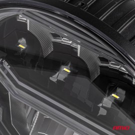 Amio - LED προβολέας εργασίας & φλας μακράς εμβέλειας στρογγυλού σχήματος με τάση λειτουργίας 9V-36V σε Λευκό & Κίτρινο χρώμα απόχρωσης 6.000K ισχύος 112W - 1 Τεμ. (04534/AM) Φώτα Εργασίας LED americat.gr