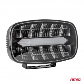 Amio - Προβολέας Εργασίας LED Oval με Ενσωματωμένο Φλας 109W 7000lm 9/36V για Φορτηγά Γεωργικά Μηχανήματα και Off-Road Οχήματα - 1 τεμ. (04535/AM) Φωτισμός LED americat.gr