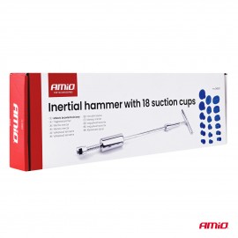 Amio - Kit Επισκευής Λαμαρίνας από Λακούβες (Αμάξωμα Οχήματος) τύπου Inertial Hammer με 18 Αντάπτορες για Επιβατικά Αυτοκίνητα - 1 σετ (04597/AM) Επισκευή Λαμαρίνας americat.gr