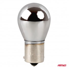 Amio – Λάμπες Αλογόνου PY21W BAU15s 12V 21W Λευκό/Χρώμιο Lumitec για Φλας & Φώτα Θέσης – Σετ 2 Τεμ. (04629/AM) Με Κάλυκα americat.gr