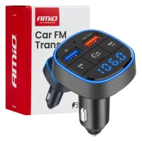 Amio - FM Transmitter Αναπτήρα τύπου FMT01 τάση λειτουργίας για Επιβατικά Αυτοκίνητα και Φορτηγά με 2xUSB Type-A για Επιβατικά Αυτοκίνητα και Φορτηγά - 1 τεμ. (04648/AM) Φις Αναπτήρα americat.gr