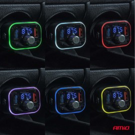 Amio - FM Transmitter Αυτοκινήτου 12/24V με 1xUSB Type-C και Υποδοχή microSD - 1 τεμ. (04652/AM) Φις Αναπτήρα americat.gr