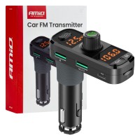 Amio - FM Transmitter Αναπτήρα τύπου FMT06 τάση λειτουργίας 12-24V με 2xUSB Type-A, 1xUSB Type-C και υποδοχή microSD για Επιβατικά Αυτοκίνητα και Φορτηγά - 1 τεμ. (04653/AM) Φις Αναπτήρα americat.gr