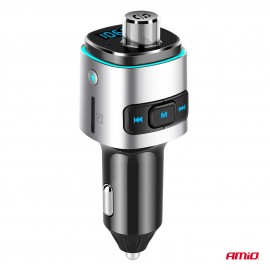 Amio - FM Transmitter Αυτοκινήτου 12/24V με 2xUSB Type-A και Υποδοχή microSD - 1 τεμ. (04654/AM) Φις Αναπτήρα americat.gr