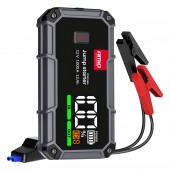 Amio - Φορητός Εκκινητής Μπαταρίας (Jump Starter), Powerbank και Φακός LED τάση λειτουργίας 12V με χωρητικότητα 12Ah και ρεύμα εκκίνησης 500A (στιγμιαία μέγιστη ισχύς 1000A) σειρά Pro για Επιβατικά Αυτοκίνητα - 1 τεμ. (04676/AM) Εκτακτη Ανάγκη americat.gr