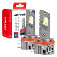 Amio - Λαμπτήρες LED Φώτων Εμπρός τύπου H15 βάση PGJ23t-1 τάση λειτουργίας 12V απόδοσης 45W (4400lm) X5 Series WINGER 6000K Plug & Play για Επιβατικά Αυτοκίνητα - 2 τεμ. (04685/AM) Λάμπες americat.gr
