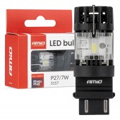 Amio – LED CSP P27/7W 3157 Καρφωτό 12V 66W 4800lm 6500K Full CANBUS για Στοπ & Θέσης Ισχυρό Φως – 1 Τεμ. (04691/AM) Λαμπάκια americat.gr