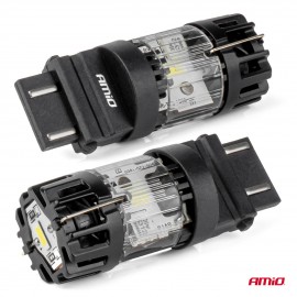 Amio – LED CSP P27/7W 3157 Καρφωτό 12V 66W 4800lm 6500K Full CANBUS για Στοπ & Θέσης Ισχυρό Φως – 1 Τεμ. (04691/AM) Λαμπάκια americat.gr