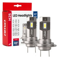Amio - Λαμπτήρες LED Φώτων Εμπρός τύπου H7/H18 βάση PX26d/PY26d-1 τάση λειτουργίας 12V απόδοσης 30W (2710lm) Series H25 CANBUS 6000K για Επιβατικά Αυτοκίνητα - 2 τεμ. (04712/AM) Λάμπες americat.gr