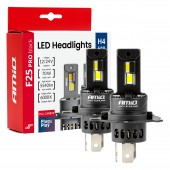 Amio - Λαμπτήρες LED F25 PRO Black Edition H4/H19 70W 12-24V Full CAN Bus με Φωτεινότητα 8000lm σε Ψυχρό Λευκό 6000K για Επιβατικά Αυτοκίνητα & Φορτηγά - Σετ 2 τεμ. (04719/AM) Φωτισμός LED americat.gr