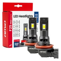 Amio - Λαμπτήρες LED F25 PRO Black Edition H8/H9/H11/H16 68W 12-24V Full CAN Bus με Φωτεινότητα 7646lm σε Ψυχρό Λευκό 6000K για Επιβατικά Αυτοκίνητα & Φορτηγά - Σετ 2 τεμ. (04721/AM) Φωτισμός LED americat.gr