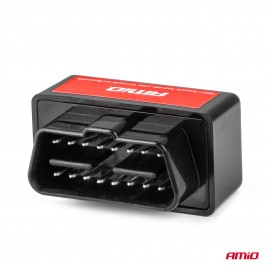 Amio - Διαγνωστικό Αυτοκινήτου OBD 2 τύπου ELM327 Bluetooth Mini τάση λειτουργίας 12V με ασύρματη σύνδεση για Επιβατικά Αυτοκίνητα - 1 τεμ. (04732/AM) Εκτακτη Ανάγκη americat.gr