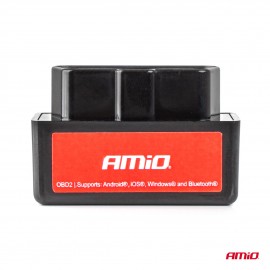 Amio - Διαγνωστικό Αυτοκινήτου OBD 2 τύπου ELM327 Bluetooth Mini τάση λειτουργίας 12V με ασύρματη σύνδεση για Επιβατικά Αυτοκίνητα - 1 τεμ. (04732/AM) Εκτακτη Ανάγκη americat.gr