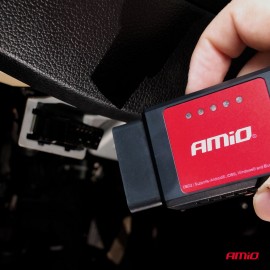 Amio - Διαγνωστικό Αυτοκινήτου OBD 2 τύπου ELM327 Bluetooth XL τάση λειτουργίας 12V με ασύρματη σύνδεση για Επιβατικά Αυτοκίνητα - 1 τεμ. (04733/AM) Εκτακτη Ανάγκη americat.gr