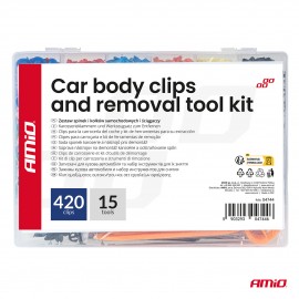 Amio – Κλιπς Αμαξώματος Αυτοκινήτου Σετ 435 Τεμ. με Εργαλεία για Σταθερή Τοποθέτηση & Πλήρη Επισκευή – 1 Σετ (04744/AM) Ειδη Συνεργείου americat.gr