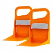 Amio - Διαχωριστικό/Σταθεροποιητής Αντικειμένων Πορτ Μπαγκάζ Αντιολισθητικό διάσταση 11,5x19x14cm χρώμα πορτοκαλί - 2 τεμ (04770/AM) Ελαστικά Δίχτυα americat.gr