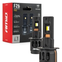 AMiO - Λάμπες LED F26 Pro Series H3 12/24V 68W 2900-3550lm 6.000K Full Can-Bus Plug&Play - 2 Τεμ. (04870/AM) Προϊόντα americat.gr