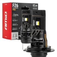 AMiO - Λάμπες LED F26 Pro Series H7/H18 12/24V 68W 2900-3550lm 6.000K Full Can-Bus Plug&Play - 2 Τεμ. (04872/AM) Λάμπες americat.gr