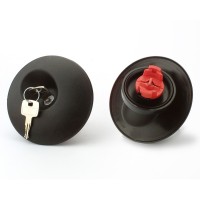 ΤΑΠΑ ΒΕΝΖΙΝΗΣ ΜΕ ΚΛΕΙΔΙ ΓΙΑ RENAULT CLIO 1993-1998 - BELLIER MILLENNIUM ΣΕ ΜΑΥΡΟ ΧΡΩΜΑ FARMA - 1 τεμ. Τάπες Καυσίμου americat.gr