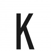 ΑΥΤΟΚΟΛΛΗΤΟ ΓΡΑΜΜΑ ΠΙΝΑΚΙΔΩΝ 60x30mm "K" Αυτοκόλλητα Γράμματα και Αριθμοί americat.gr