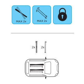ΒΑΣΗ ΣΚΙ ΟΡΟΦΗΣ ΜΑΓΝΗΤΙΚΗ HIMALAYA MENABO (2 ΖΕΥΓΑΡΙΑ ΣΚΙ/2 ΖΕΥΓΑΡΙΑ ΜΠΑΤΟΝ) Μεταφορά Σκι & Canoe Kayak americat.gr