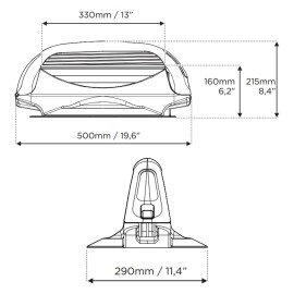 ΒΑΣΗ ΣΚΙ ΟΡΟΦΗΣ ΜΑΓΝΗΤΙΚΗ ACONCAGUA MENABO (3 ΖΕΥΓΑΡΙΑ ΣΚΙ /2 SNOWBOARDS) Μεταφορά Σκι & Canoe Kayak americat.gr