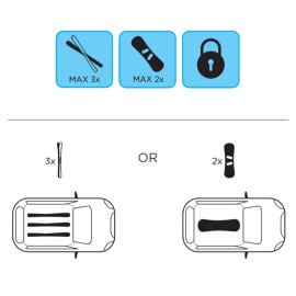ΒΑΣΗ ΣΚΙ ΟΡΟΦΗΣ ΜΑΓΝΗΤΙΚΗ ACONCAGUA MENABO (3 ΖΕΥΓΑΡΙΑ ΣΚΙ /2 SNOWBOARDS) Μεταφορά Σκι & Canoe Kayak americat.gr