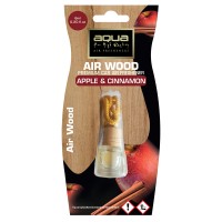 Aqua - ΑΡΩΜΑΤΙΚΟ ΑΥΤΟΚΙΝΗΤΟΥ ΚΡΕΜΑΣΤΟ ΜΠΟΥΚΑΛΑΚΙ ΜΕ ΑΡΩΜΑ ΜΗΛΟ & ΚΑΝΕΛΑ (APPLE & CINAMMON) AIR WOOD AQUA - 1 TEM. (10-463/AQ) Αρωματικά americat.gr