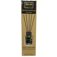 Αρωματικό Χώρου Black Vanilia Home Reed Diffuser με 6 Στικς Aqua 100 ml - 1 τμχ Αρωματικά americat.gr