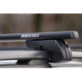 MENABO ΜΠΑΡΕΣ ΟΡΟΦΗΣ ΑΛΟΥΜΙΝΙΟΥ SHERMAN BLACK 120 cm ΣΕ ΜΑΥΡΟ ΧΡΩΜΑ ΓΙΑ Opel Astra G Sportourer 5 doors 1998>2004 ΜΕ RAISED RAILS (Παράλληλες Μπάρες με Κενό) - 2 ΤΕΜ. (12280/MB) Opel americat.gr