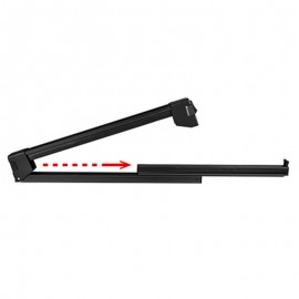 Menabo - Βάση Σκι Οροφής Αλουμινίου Yelo Black με Κλειδί για 6 Ζευγάρια Σκι ή 4 Snowboard για Ασφαλή Μεταφορά Φορτίου - 1 Σετ (14200/MB) Μεταφορά Σκι & Canoe Kayak americat.gr