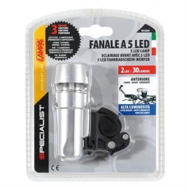 Φως εμπρός ποδηλάτου SPECIALIST ασημί 5led 3 χρήσεων Φώτα americat.gr